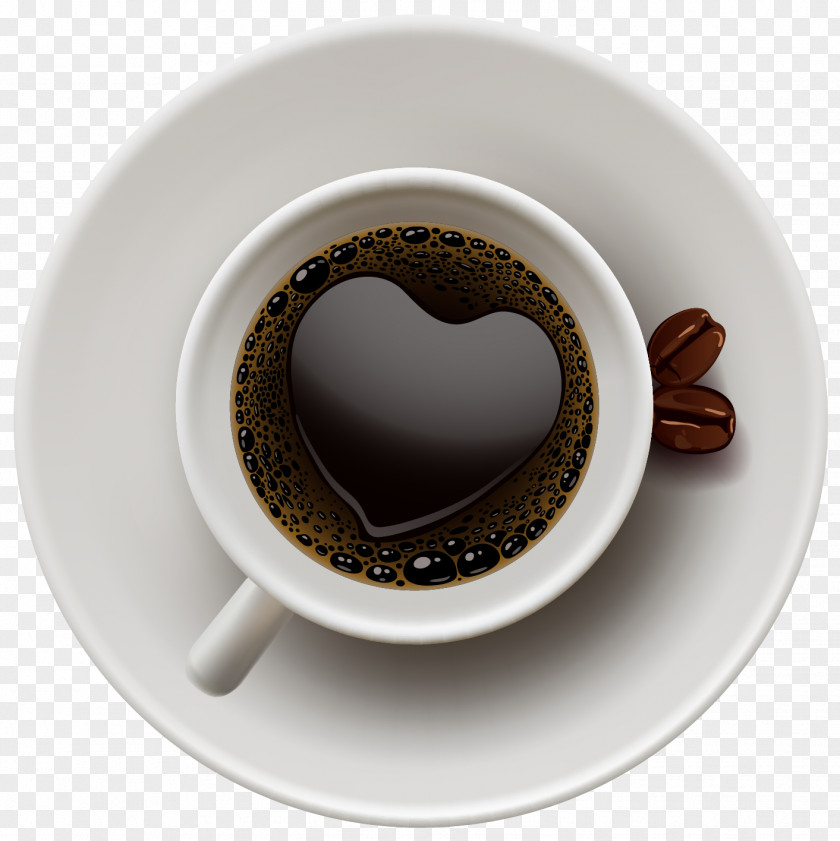 Coffee Cup With Heart Vector Clipart Cappuccino Tea PNG