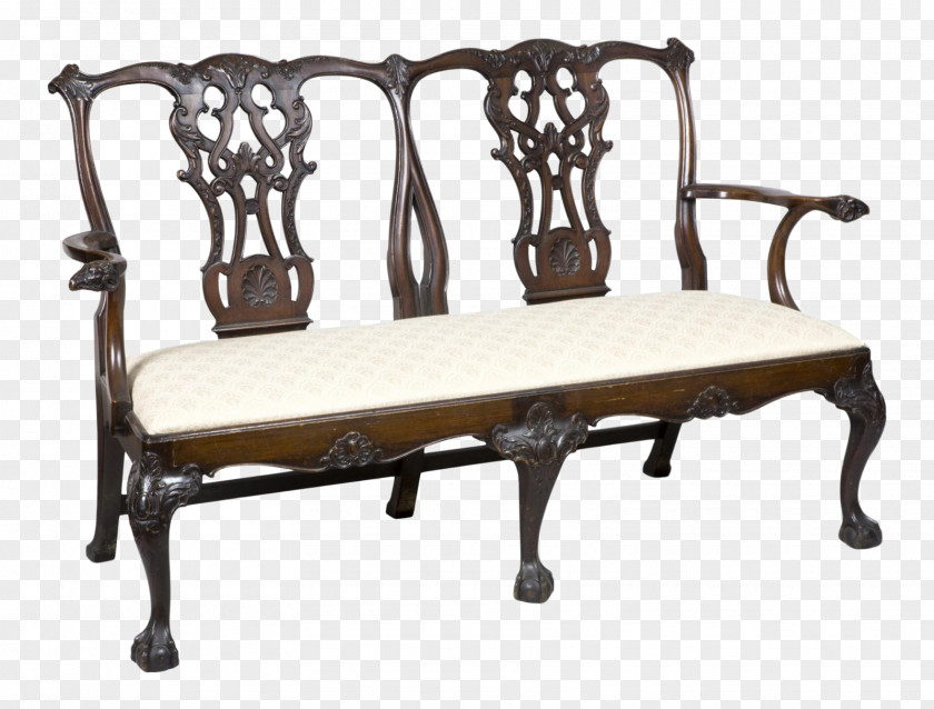 Mahogany Chair Couch Bench Seat Furniture PNG