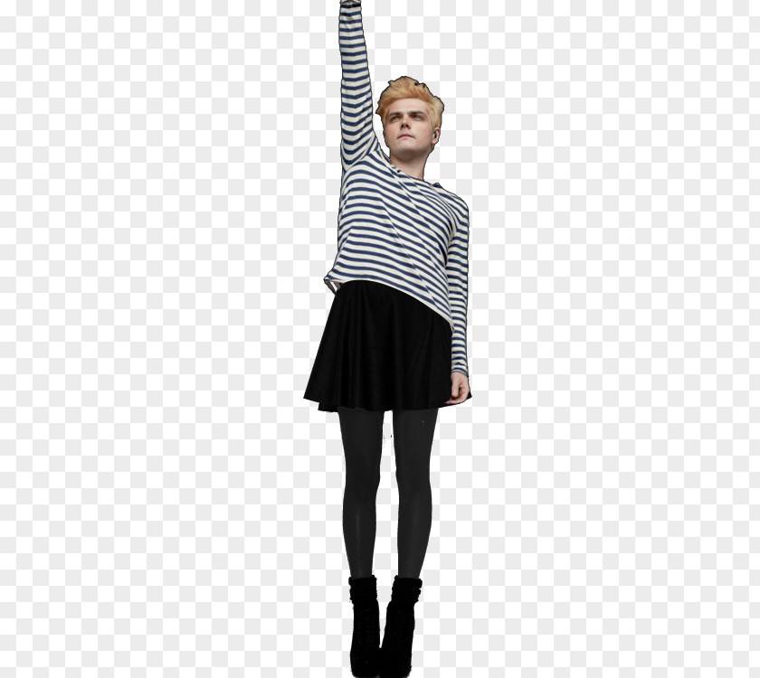 My Chemical Romance Emo Leggings Shoulder Dress PNG