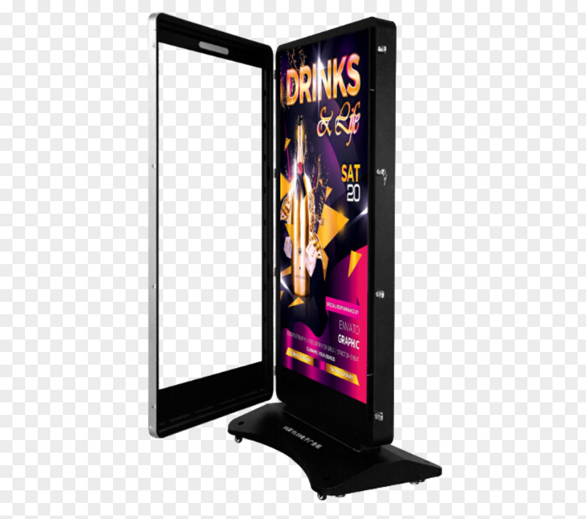 Polaroid Wall Display Metal LED Device Light-emitting Diode Advertising PNG