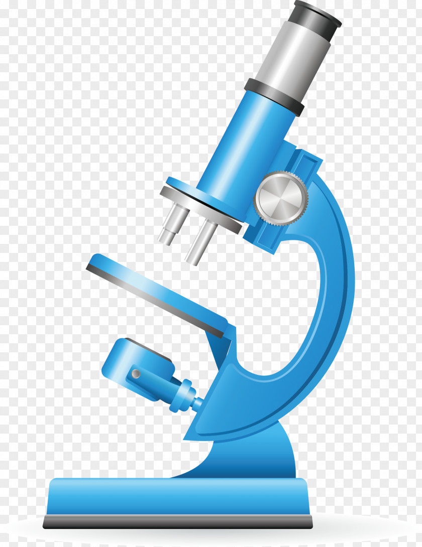 Blue Microscope Technology Elements Euclidean Vector PNG