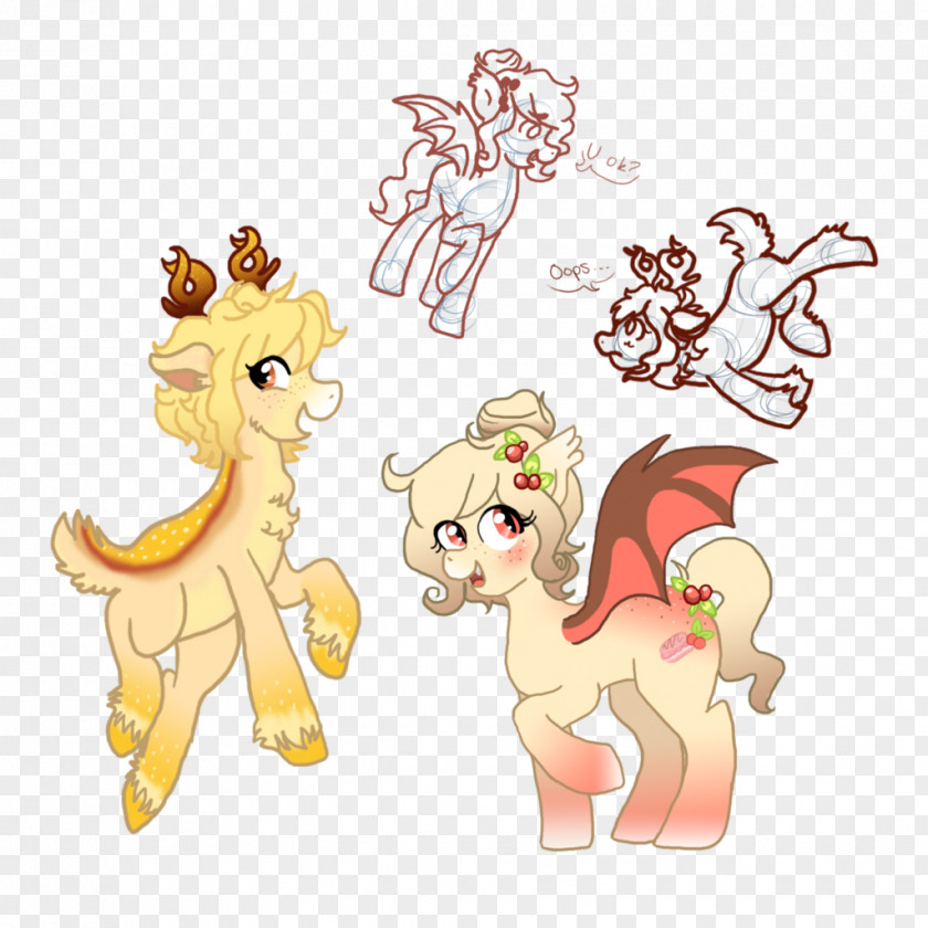 Cat Deer Horse Mammal Pony PNG