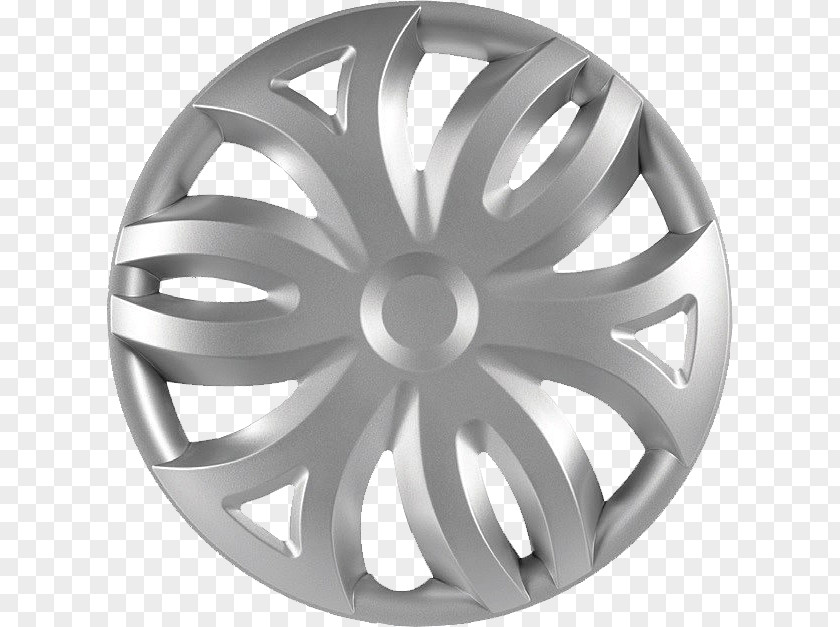 Chapathi Car Hubcap Alloy Wheel Silver PNG