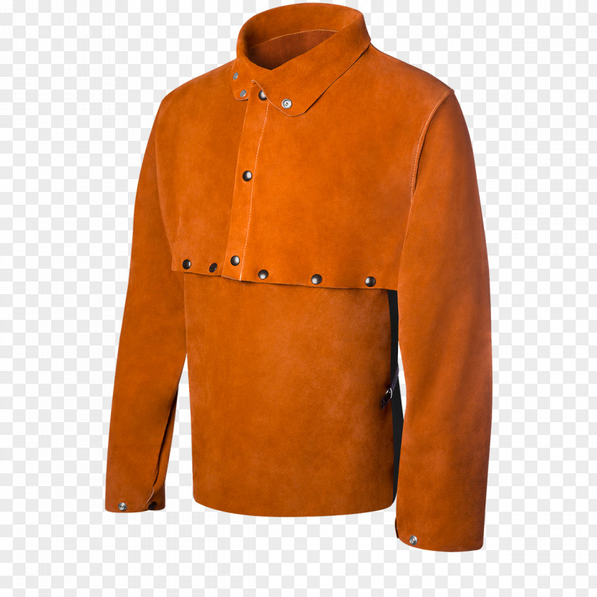 Jacket Welding Sleeve Cowhide Leather PNG