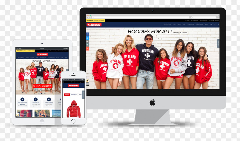 Lifeguard BigCommerce Clap Creative Responsive Web Design Display Advertising PNG