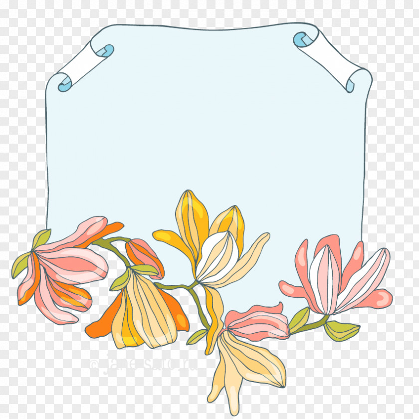 Design Floral Paper PNG