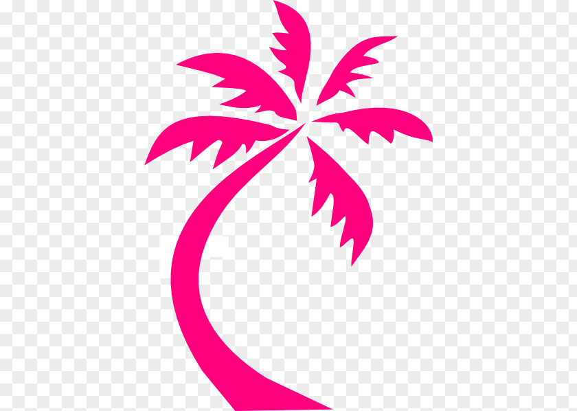 Pink Tree Palm Trees Clip Art Coconut Vector Graphics PNG