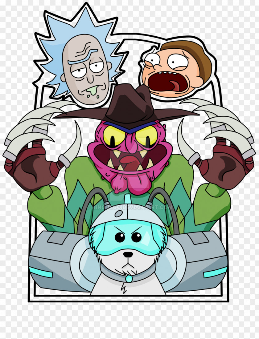 Rick And Morty Sanchez Smith Fan Art Lawnmower Dog PNG