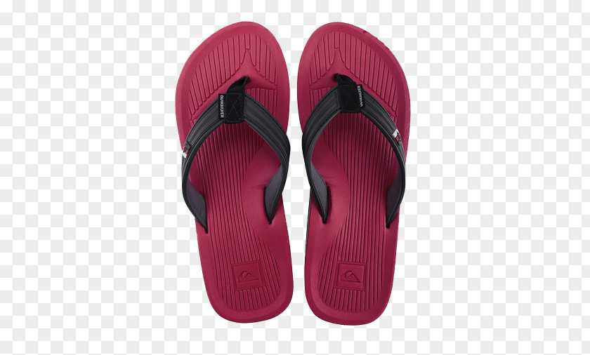 Quiksilver,Quiksilver,Red Wide With One Word Slip Men's Casual Beach Sandals 42-1752-RKS-2 Flip-flops Sandal PNG