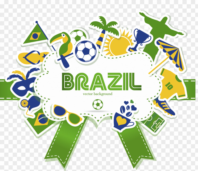 Brazil Rio Carnival Decoration 2014 FIFA World Cup Illustration PNG