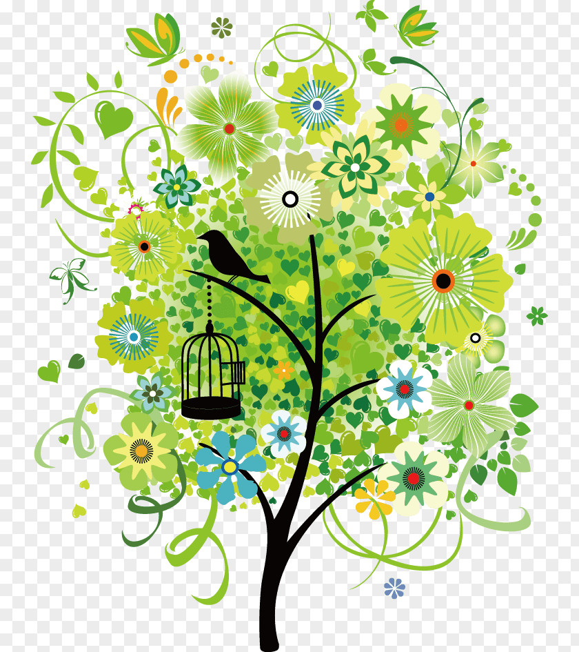 Colorful Birdhouse Vector Graphics Season Tree Photograph Image PNG