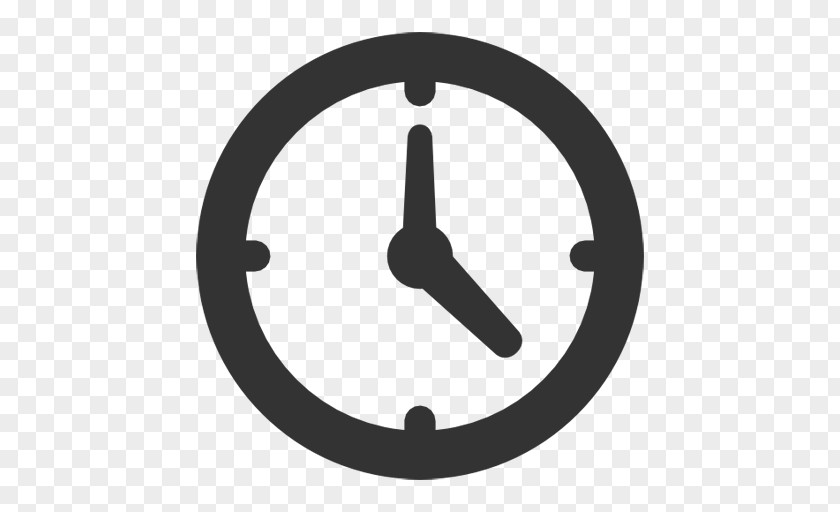 Gray Black Clock Timer Font Awesome PNG