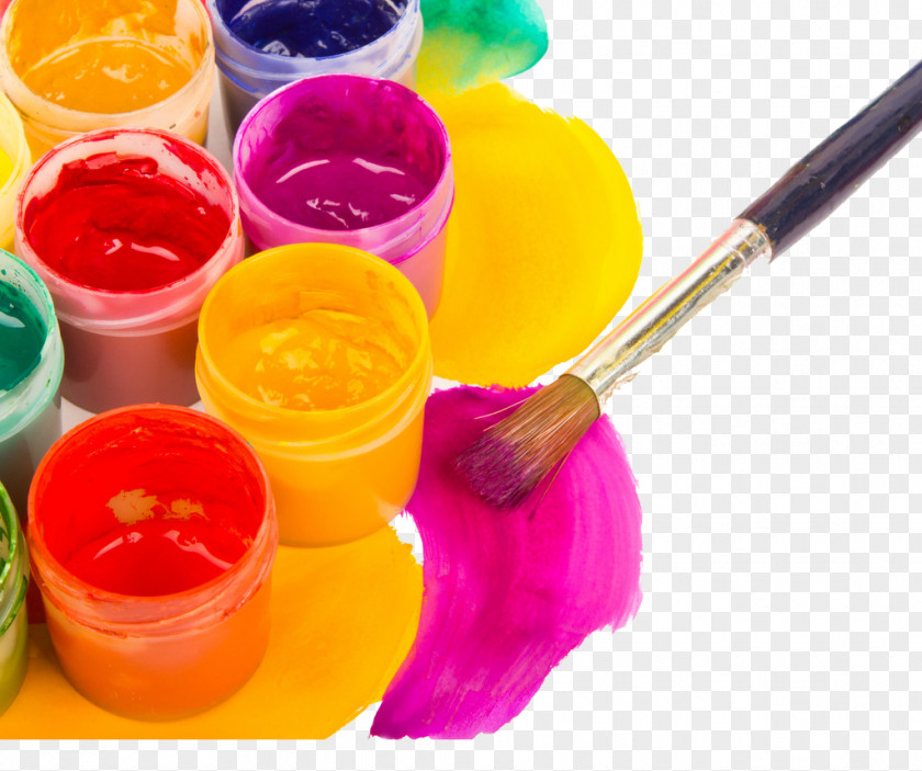 Brush Pen Paper Acrylic Paint Watercolor Painting Oil PNG