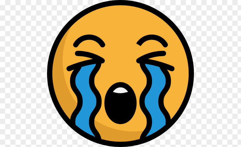 Emoji Face With Tears Of Joy Emoticon Crying Coloring Book PNG