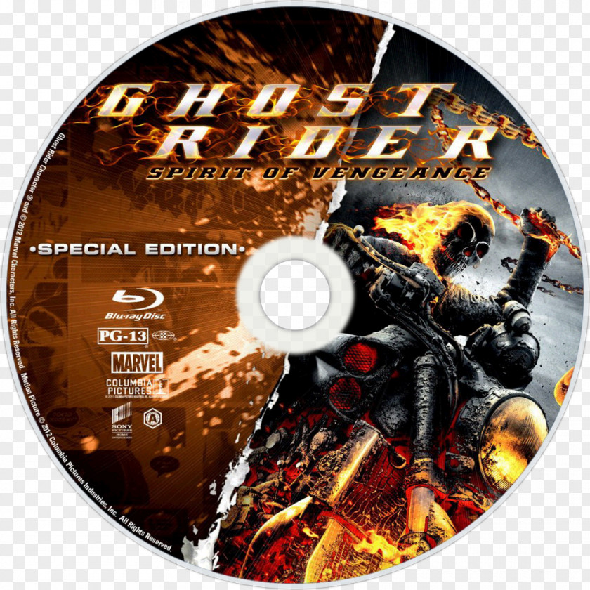 Ghost Johnny Blaze Blu-ray Disc Vengeance Film PNG