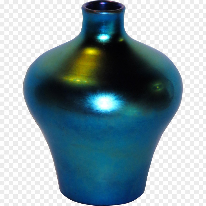 Glass Bottle Vase Ceramic Cobalt Blue PNG