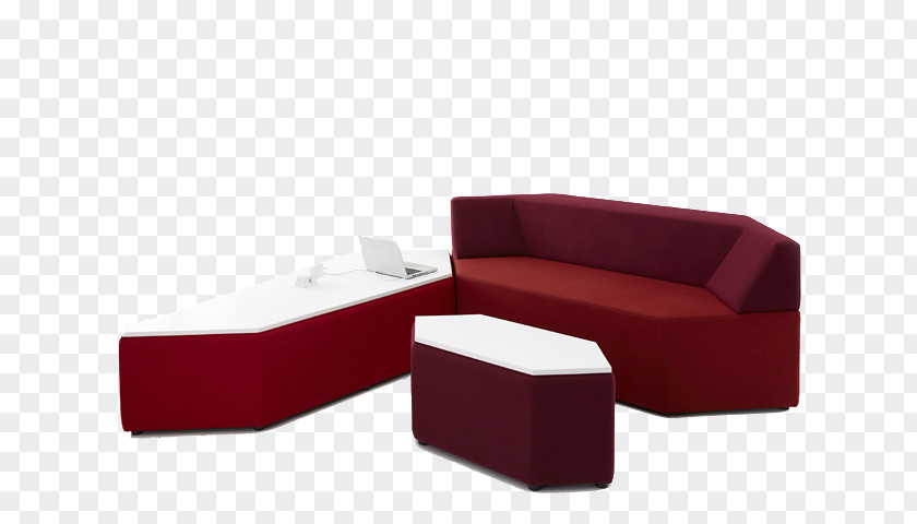 Great Combination Of Decorated Red Sofa Chaise Longue Couch PNG