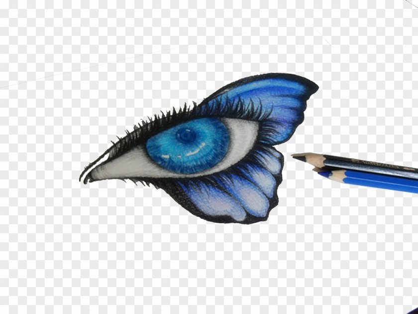 Hand-painted Eye Picture Material Light Clip Art PNG