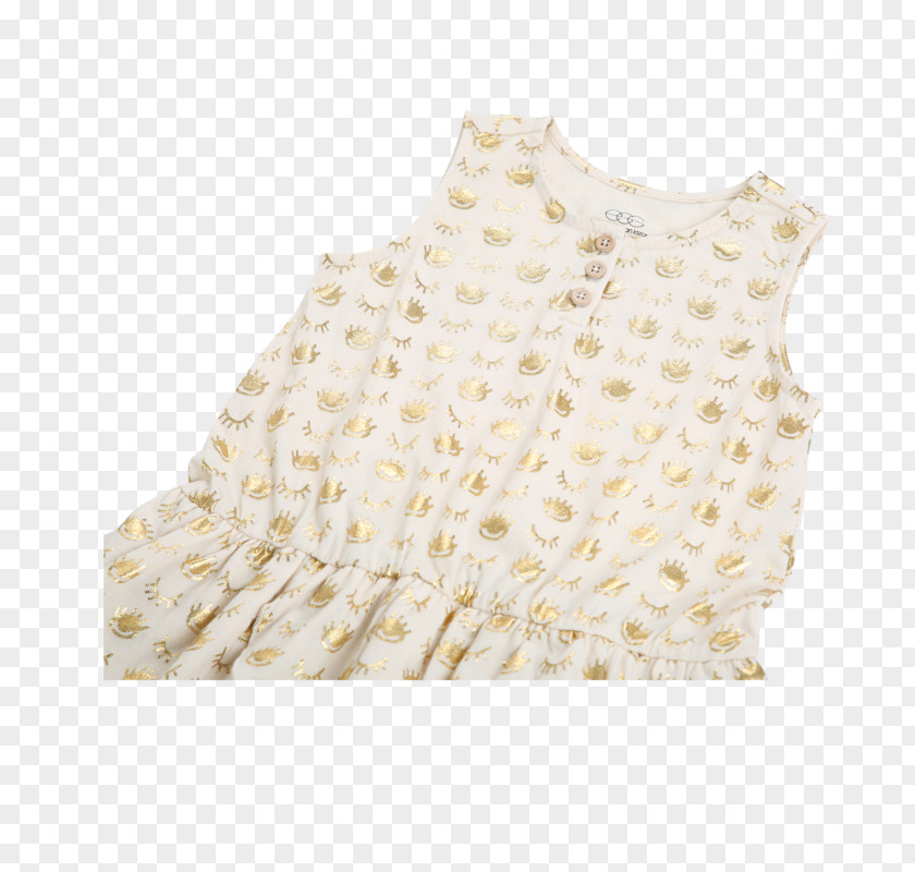 Bottom Gold Ruffle Sleeve Dress Beige PNG
