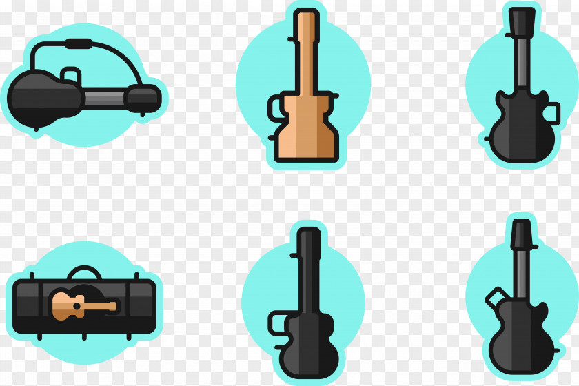 Guitar Box Musical Instrument Illustration PNG