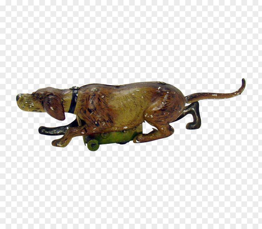 Hand-painted Puppy Reptile Bronze Metal Terrestrial Animal Figurine PNG