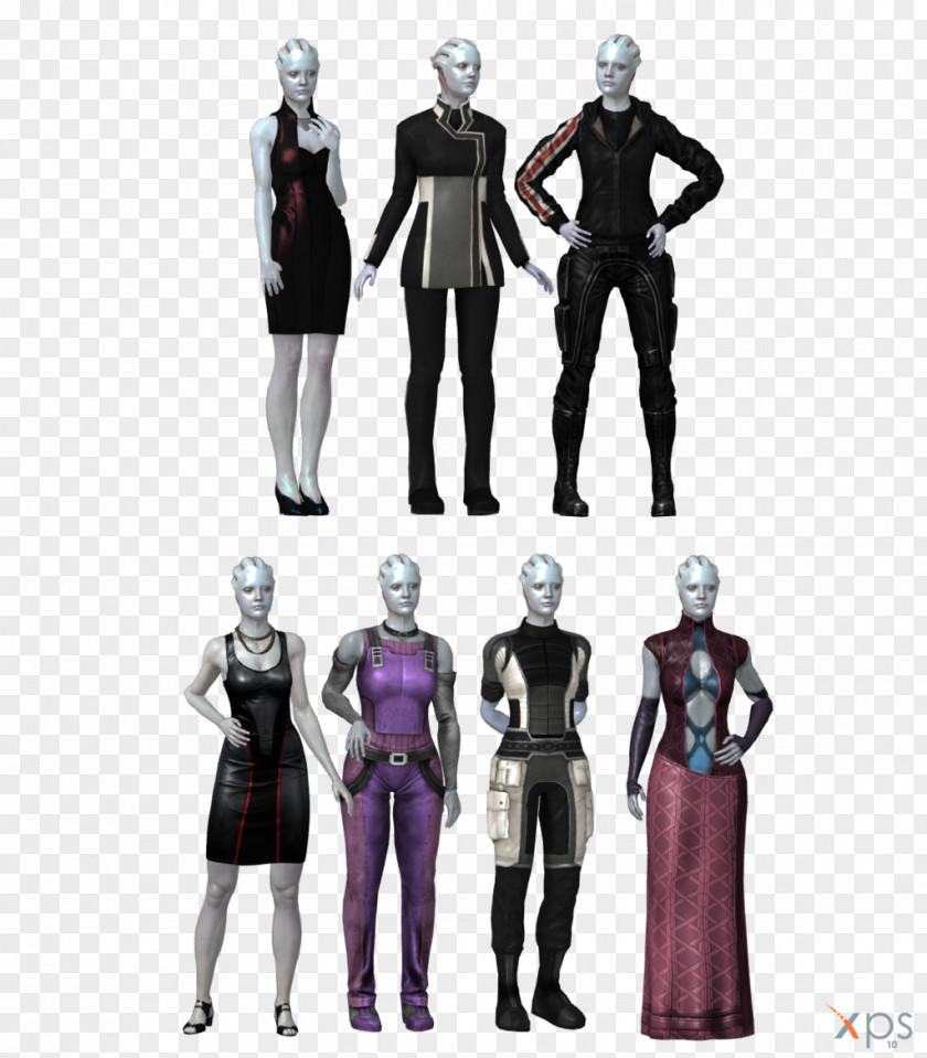 Mass Effect Supervillain Figurine Costume PNG
