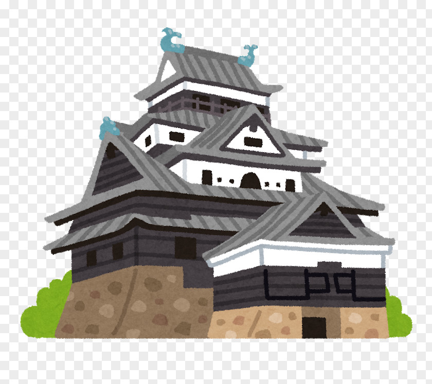 Matsue Castle Stone Wall Oki Province National Treasure Architecture PNG