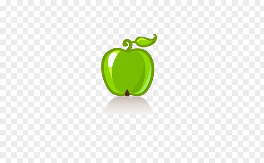 Painted Apple Granny Smith PNG