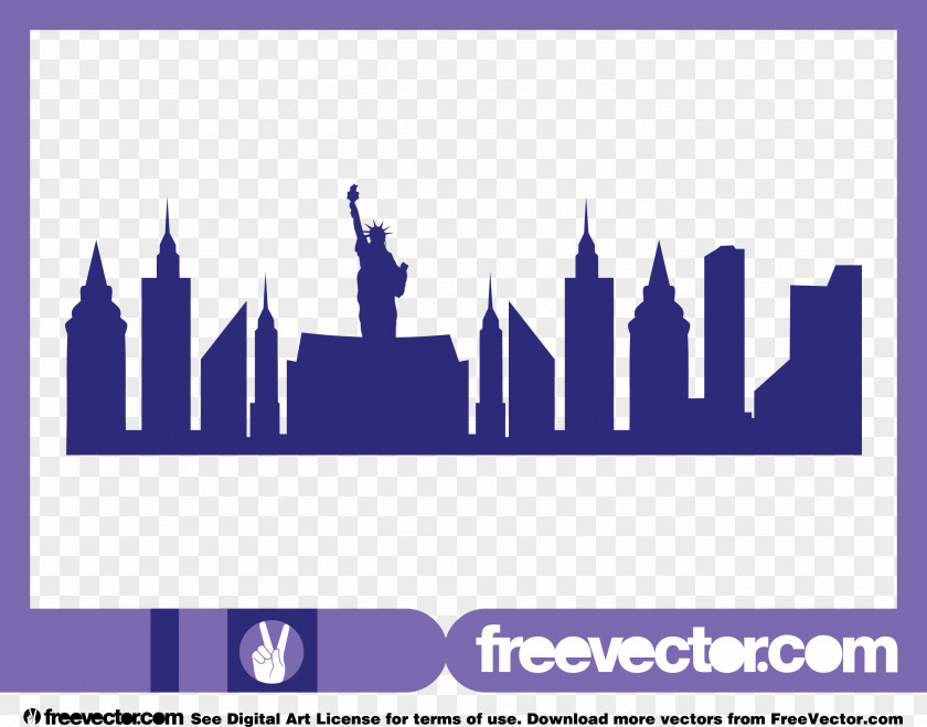 City One World Trade Center Wall Decal Skyline Silhouette PNG