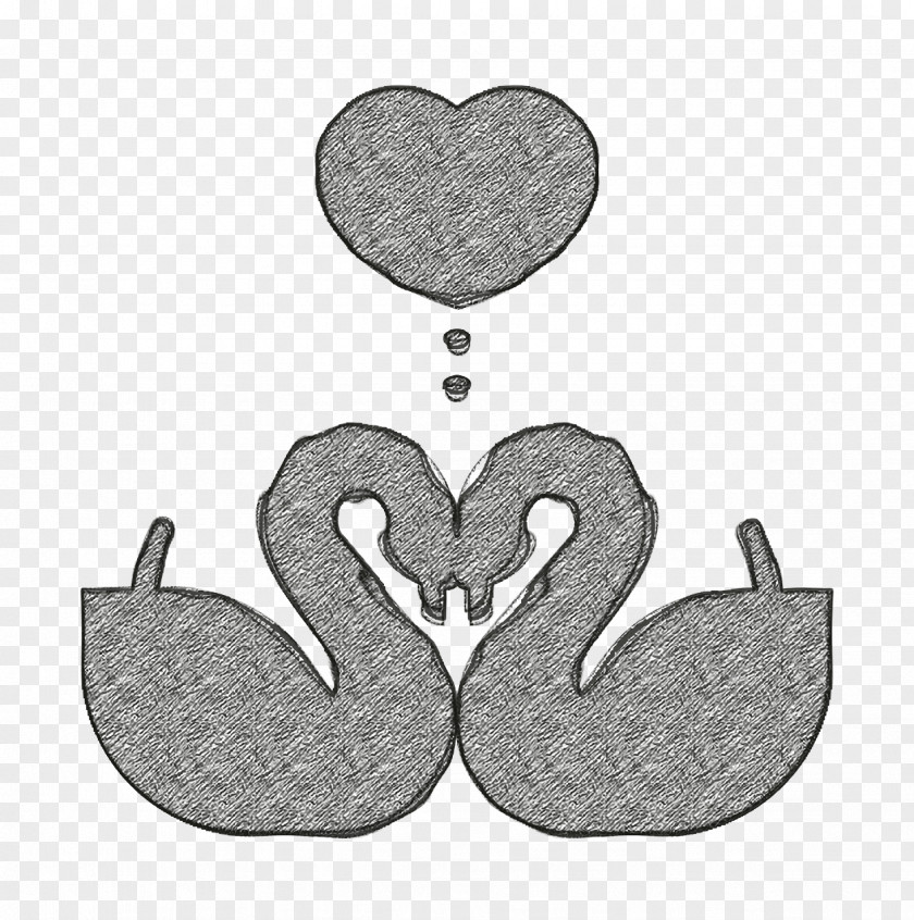 Wedding Icon Swans Heart PNG