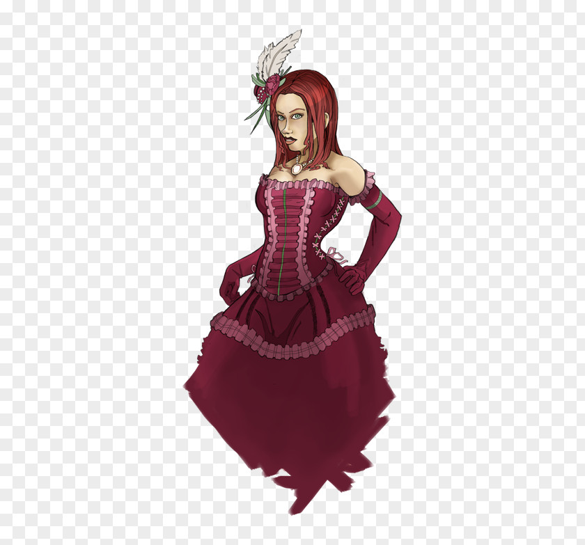 Bloody Mary Costume Design Maroon Character Fiction PNG