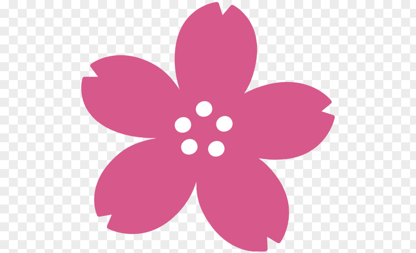 Cherry Blossom Emoji Android Unicode PNG