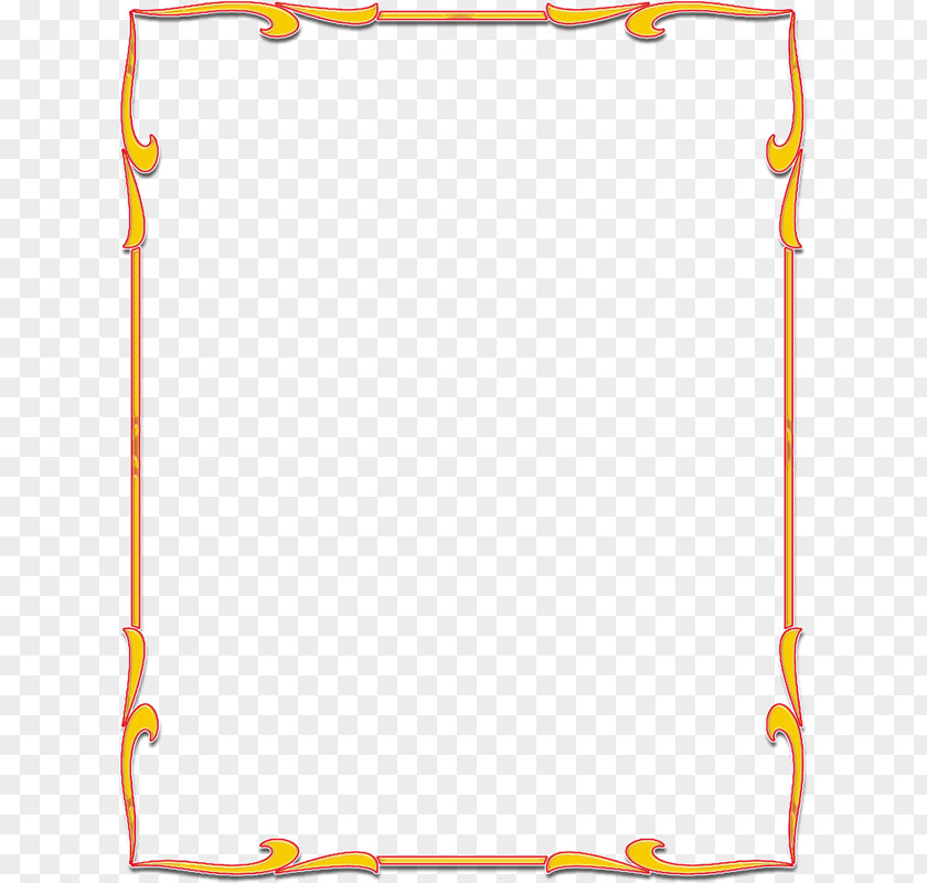 Gold Frame Picture PNG