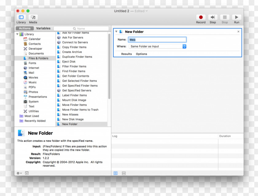 Shell Automator MacOS Finder PNG