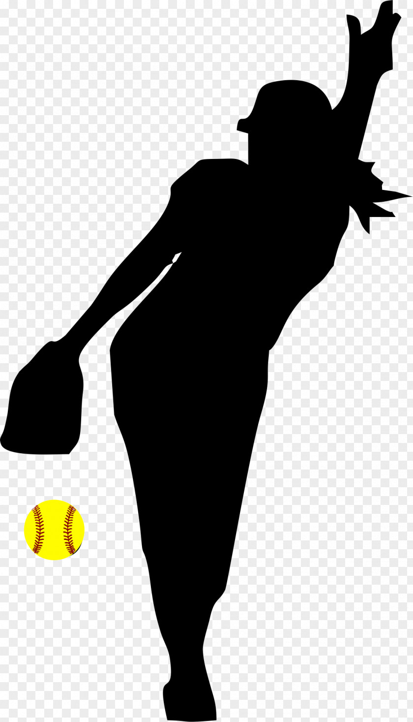 Badminton Players Silhouette Softball: Pitching Fastpitch Softball Clip Art PNG