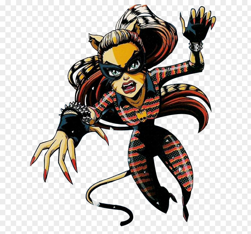 High Power Ghoul Monster Doll Werecat PNG