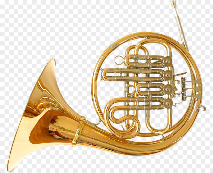 Horns French Brass Instruments Musical Trumpet Saxhorn PNG