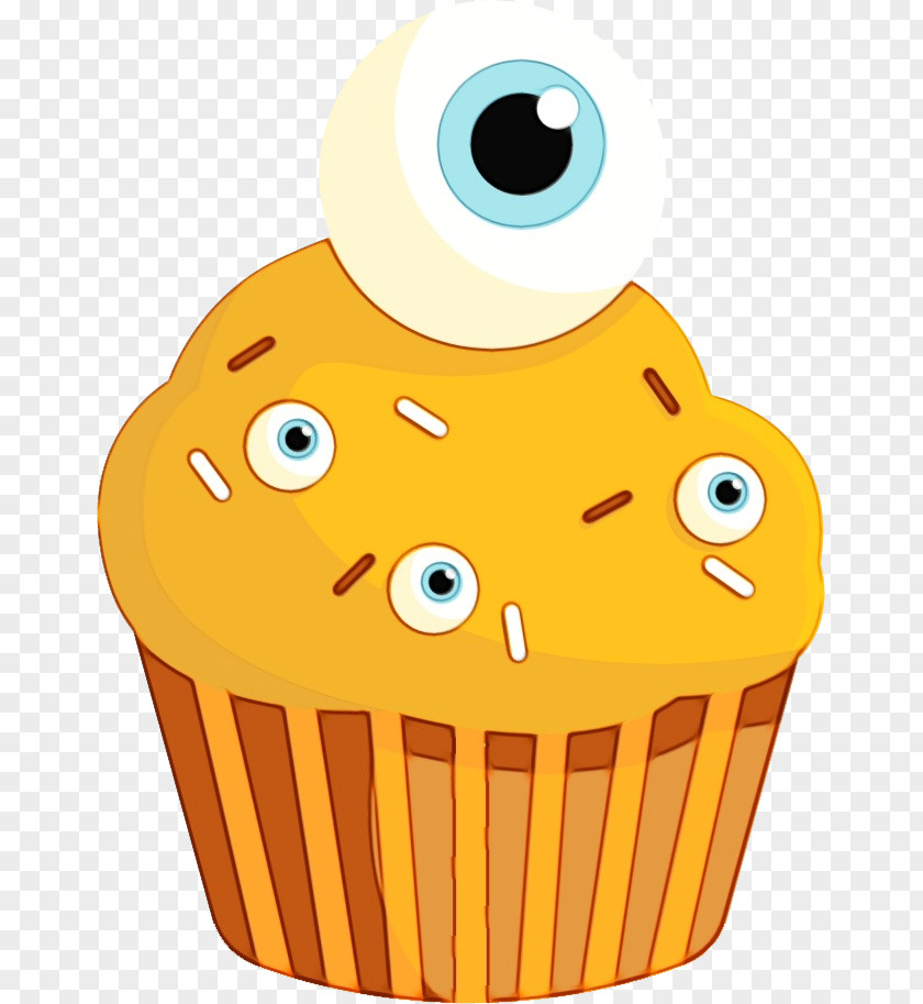 Junk Food Baked Goods Cupcake Muffin Baking Cup Yellow PNG