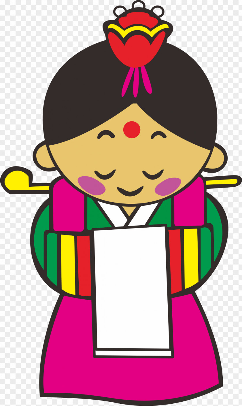 Korean Bride South Korea Cartoon Bridegroom PNG