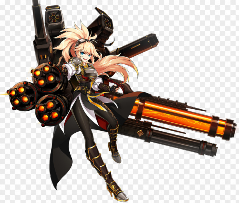 Machine Gun Elsword Stormtrooper Character Sinon Female PNG