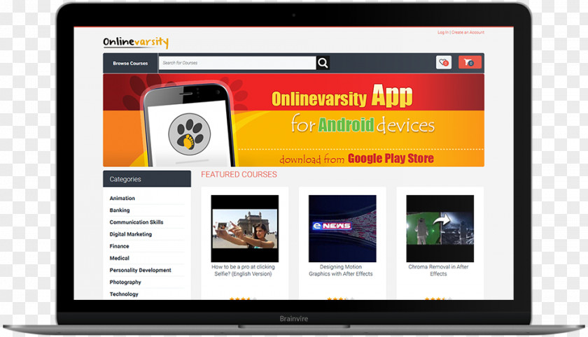 Multimedia Information Web Application Page Mobile App PNG