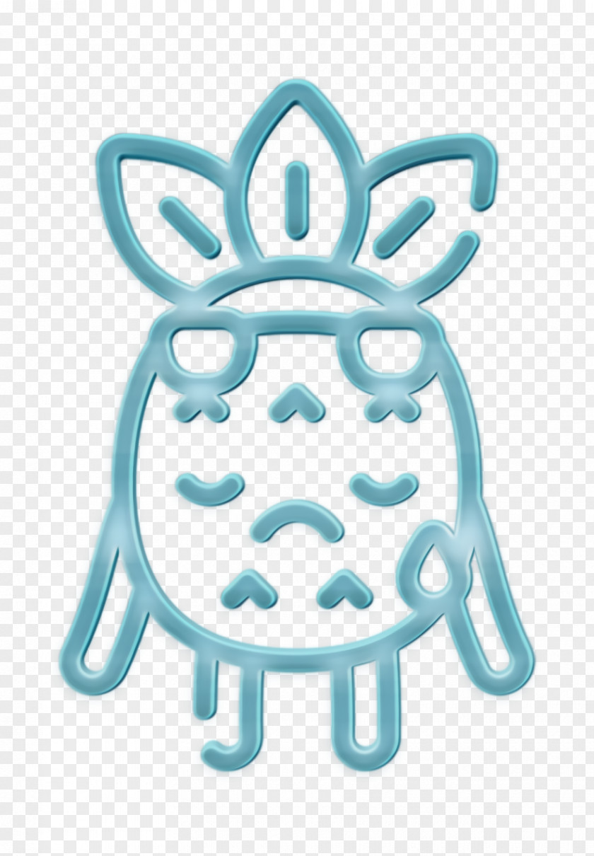 Pineapple Character Icon Sad PNG