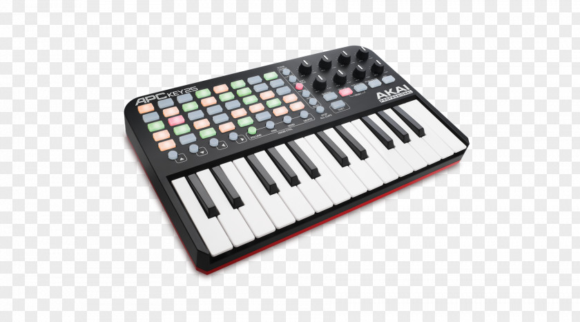 Akai Sound Card Computer Keyboard Ableton Live Professional APC Key 25 Controller PNG