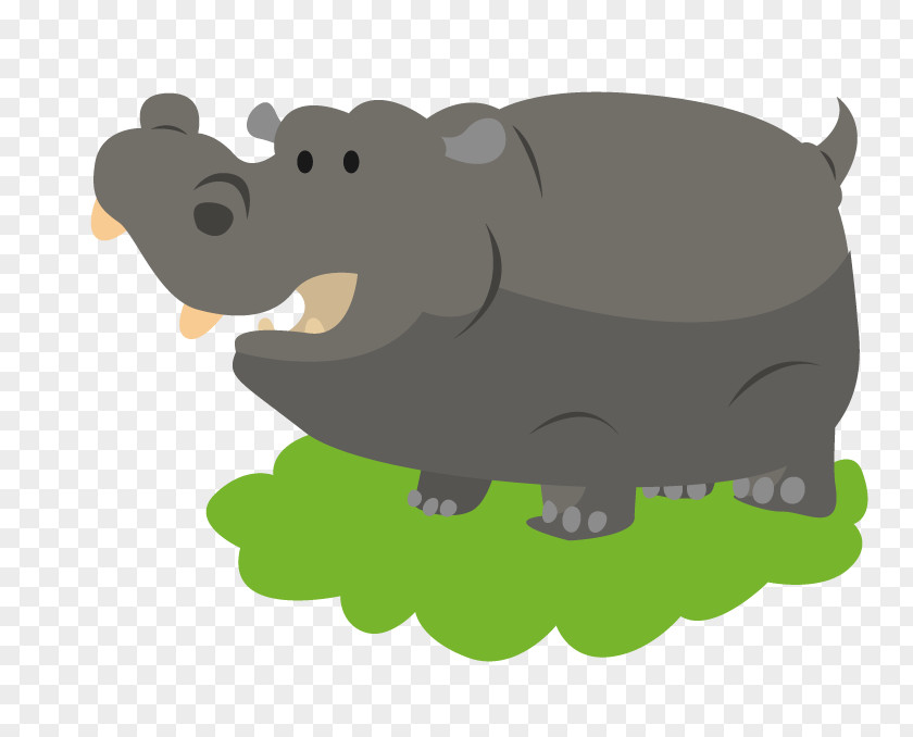 Hippo Hippopotamus Cartoon Drawing PNG
