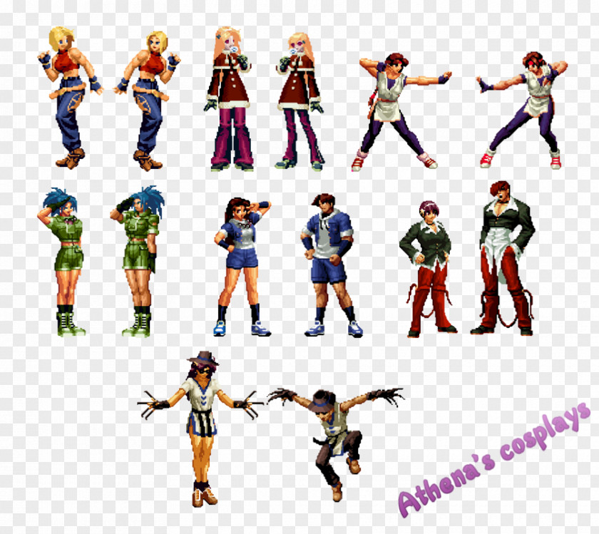 King Of Fighter Athena Kyo Kusanagi Iori Yagami The Fighters 2002 XIII PNG