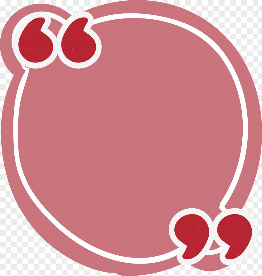 Round Pink Reference Box Quotation Mark If(we) PNG