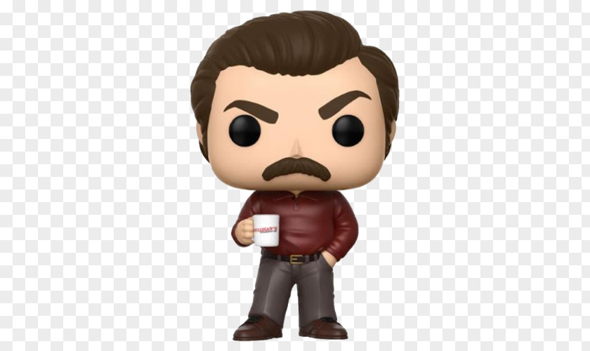 Toy Ron Swanson Leslie Knope Funko Andy Dwyer PNG