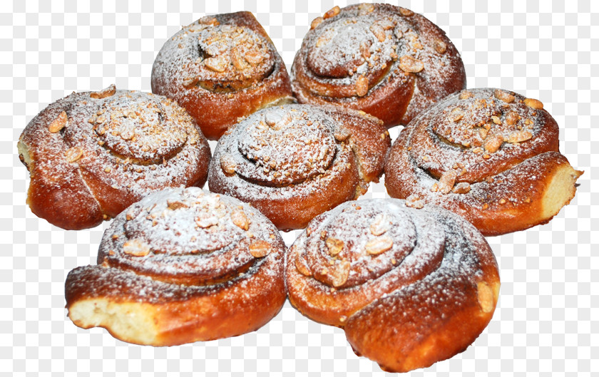 Bun Cinnamon Roll Danish Pastry Sufganiyah PNG