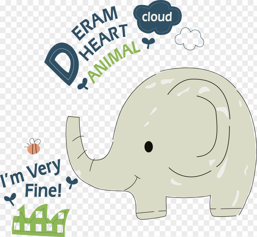 Cartoon Animal Vector Infant Elephant Child Clip Art PNG