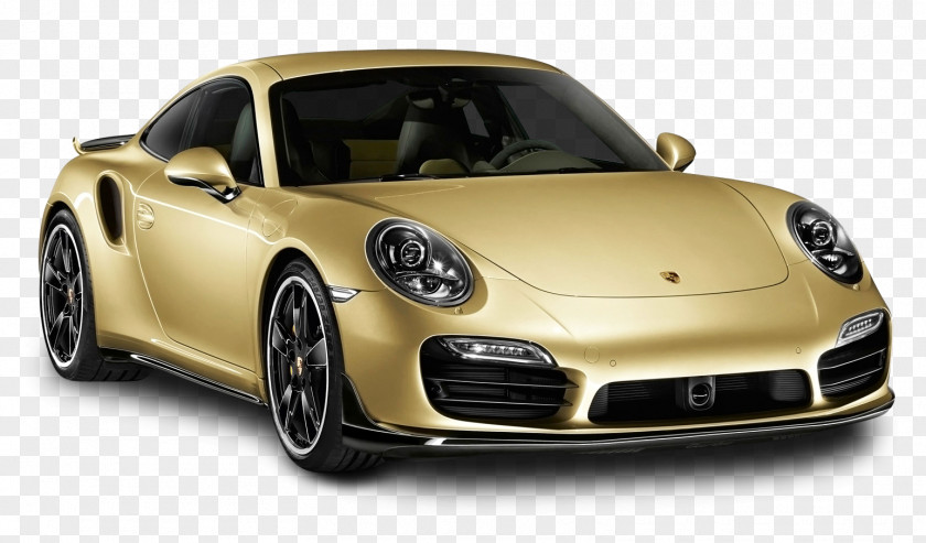 Gold Porsche 911 Turbo Aerokit Car 930 2015 S Turbocharger PNG